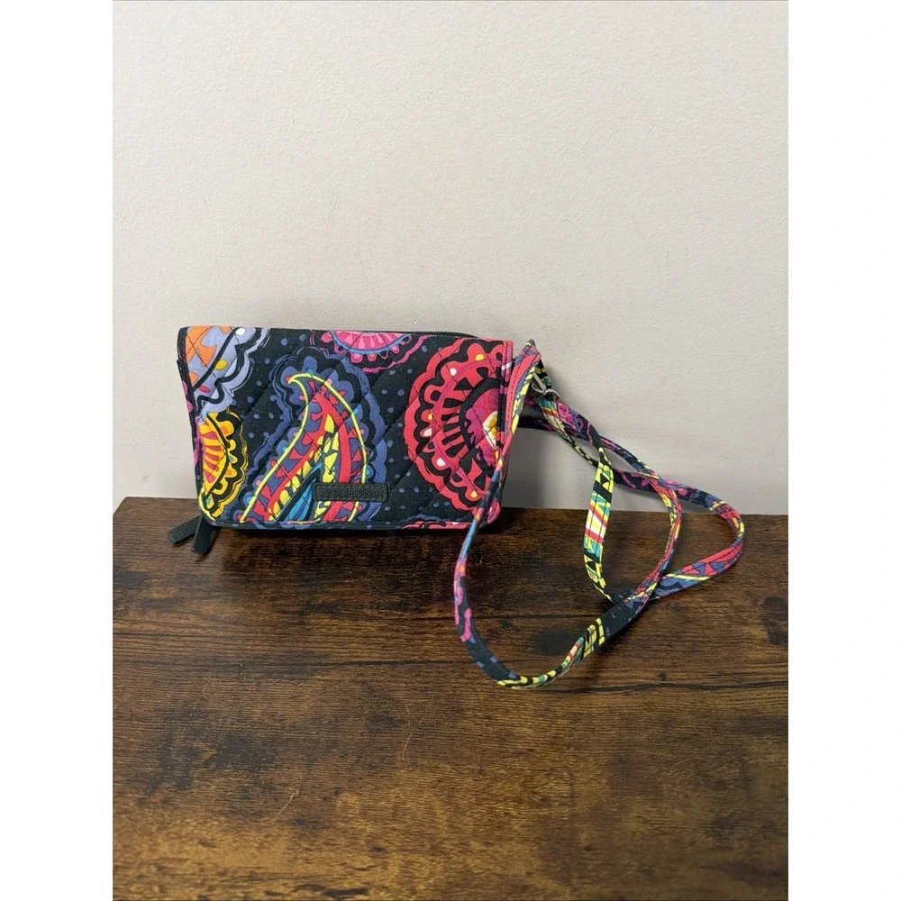 Vera Bradley RFID All in One Crossbody‎ Bag, Twilight Paisley RETIRED, 24375-K01